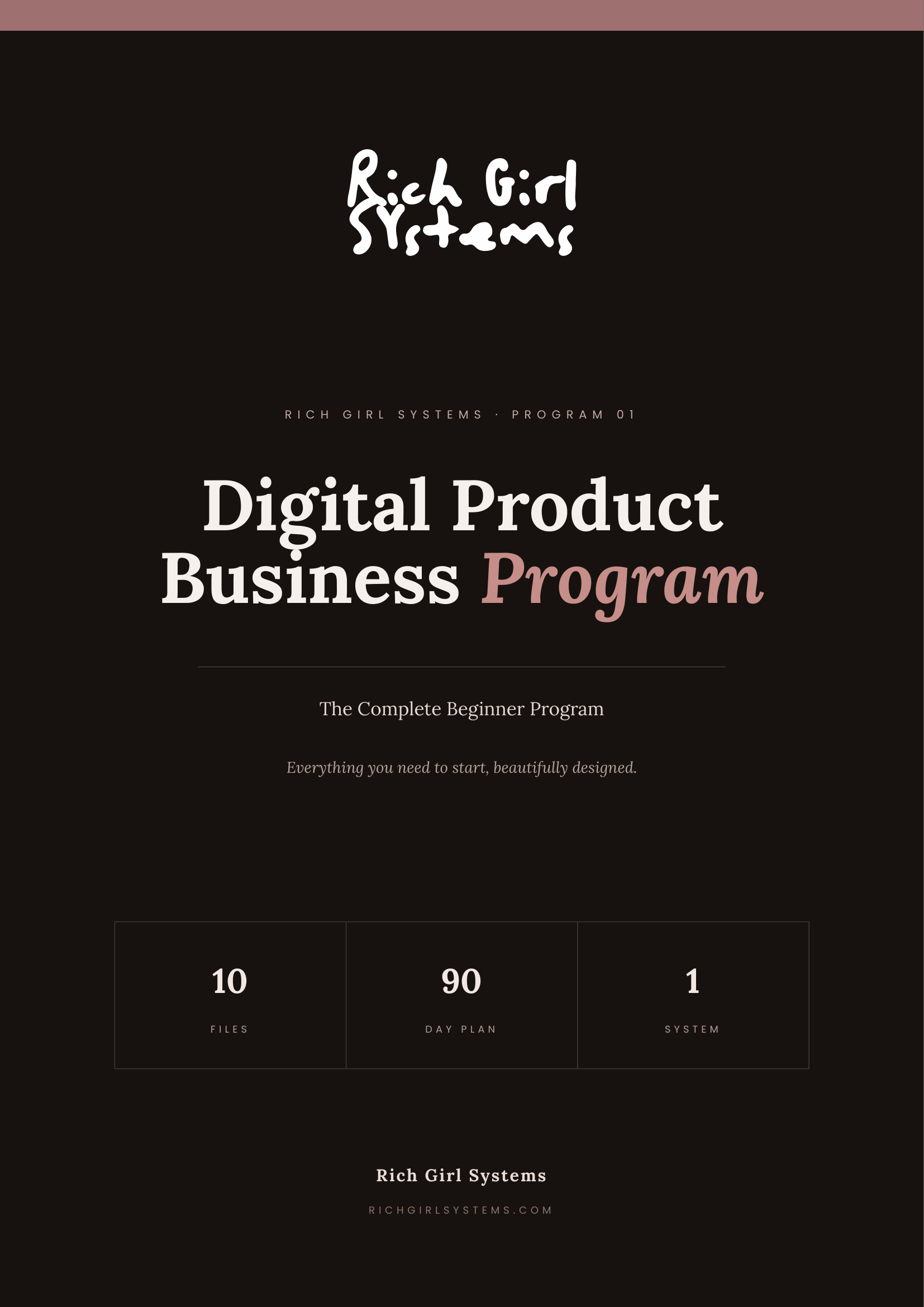 Digital Product Business Program cover