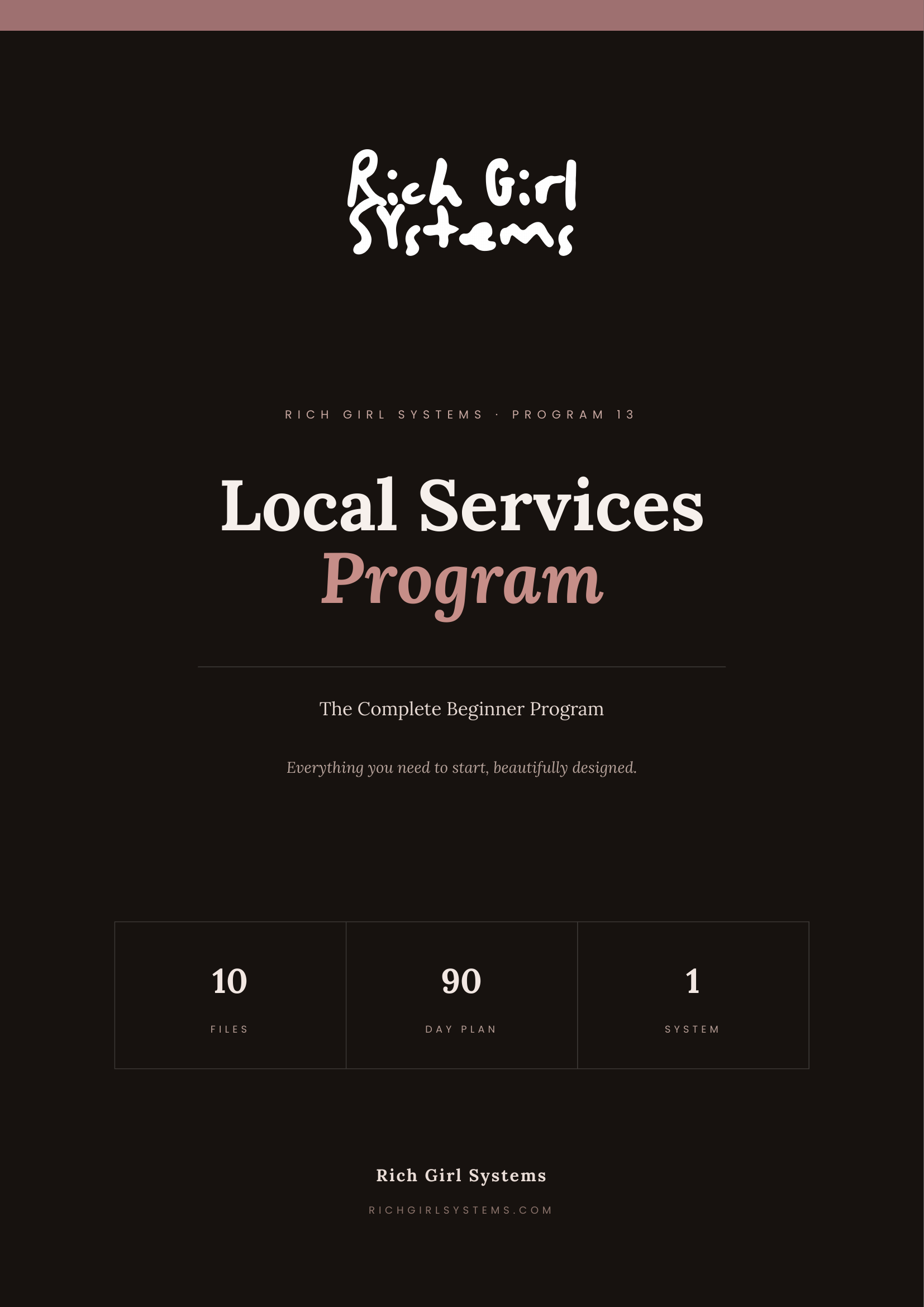Local Services Program cover