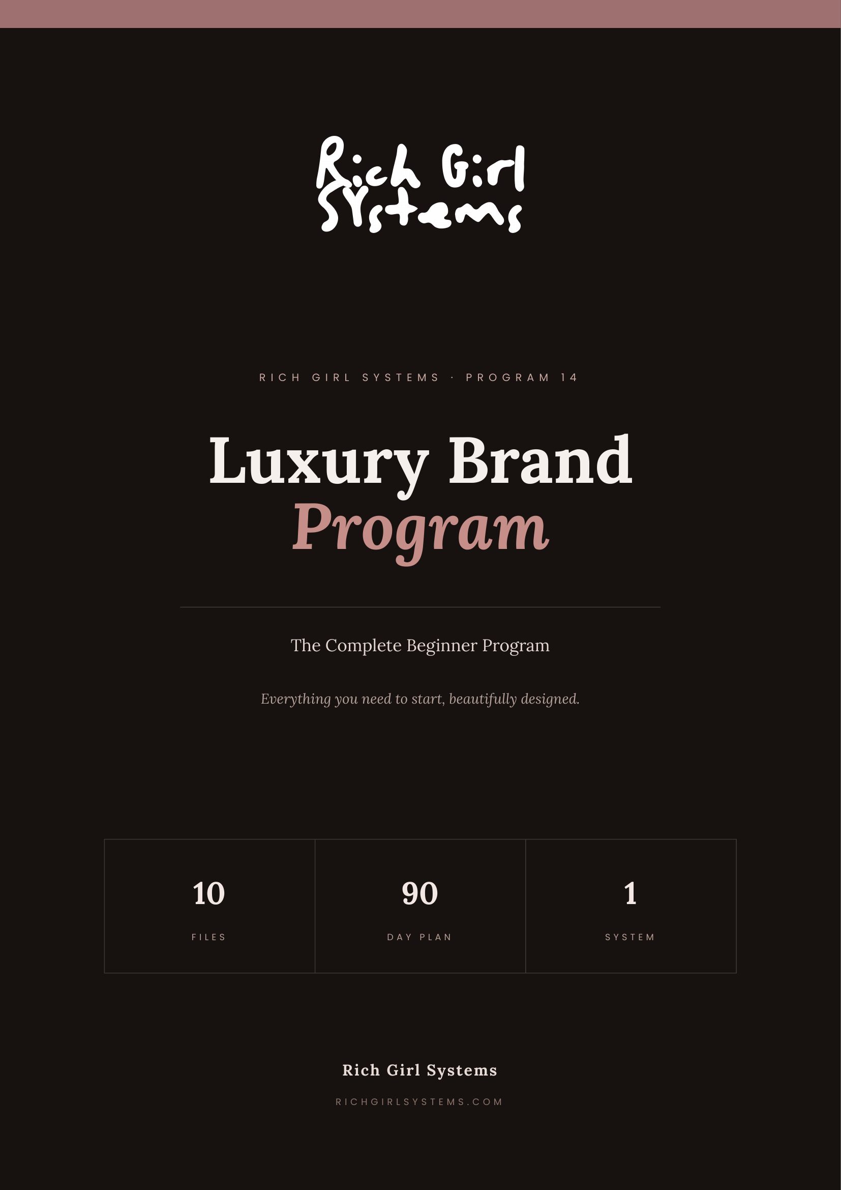 Luxury Brand Program cover